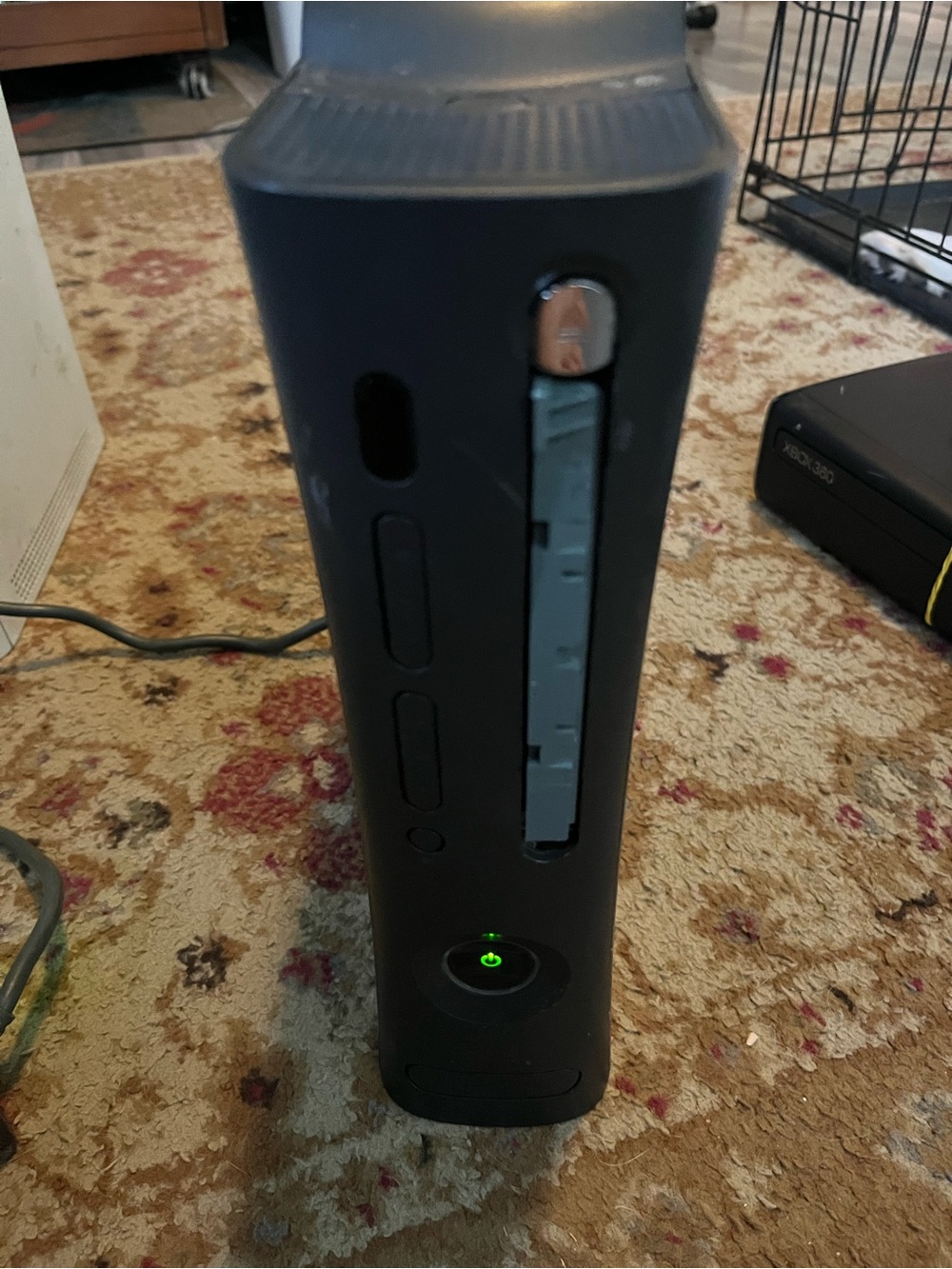 Microsoft Xbox 360 Pro Phat Console Black 120GB Tested Power Supply system